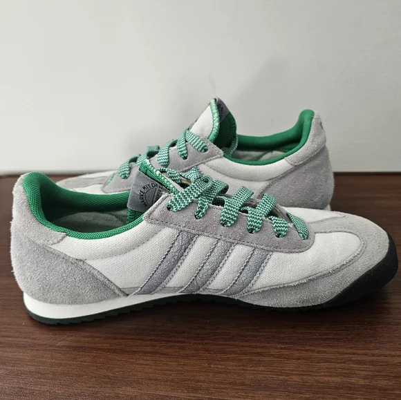 ADIDAS DragonTrainers Men's Gray & Green Sneakers, Shoes - Picture 6 of 9